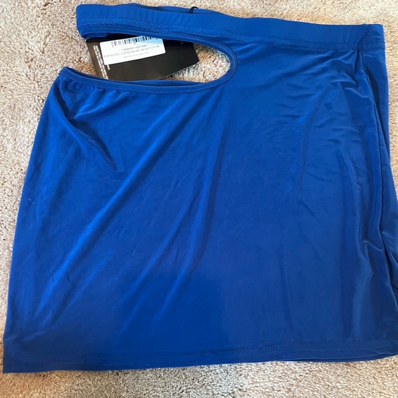 Brand new tags on PLT one shoulder bright blue skirt set - Picture 7 of 7